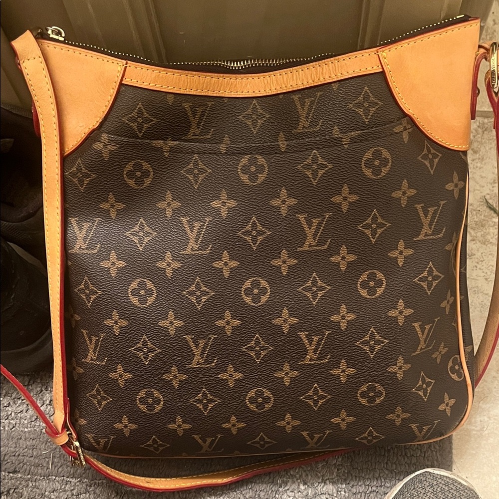 Louis Vuitton Brown & Tan Monogram Shoulder Bag